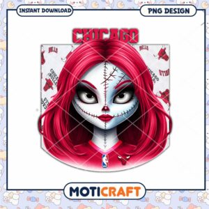 Chicago Bulls Girl PNG Sublimation Design