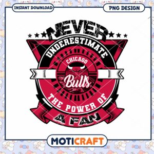 Chicago Bulls Fan Power PNG Design