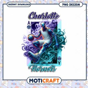 Charlotte Hornets PNG Sublimation Design