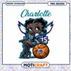 Charlotte Hornets PNG Design Cute Basketball Girl Art