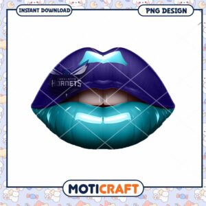Charlotte Hornets Lips PNG Design