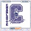 Charlotte Hornets Glitter PNG Design