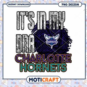 Charlotte Hornets DNA PNG Design Instant Download Art