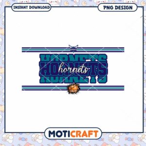 Charlotte Hornets Basketball Team PNG Design Instant Download
