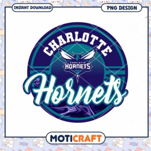 Charlotte Hornets Basketball Team PNG Design for Fans