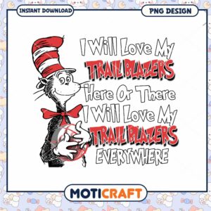 Cat in Hat Trail Blazers PNG Design