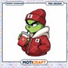 Grinch Drinking Coffee PNG Design for Instant Download