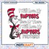 Cute Cat in Hat Love My Raptors PNG Design Download