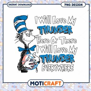 Cat in Hat Thunder PNG Design