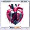 St Louis City SC Heart PNG Design