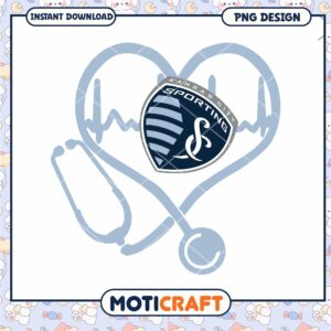 Sporting KC Heartbeat PNG Design