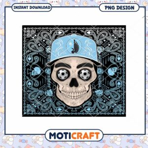 Soccer Skull Design PNG for Sports Fans and Decor