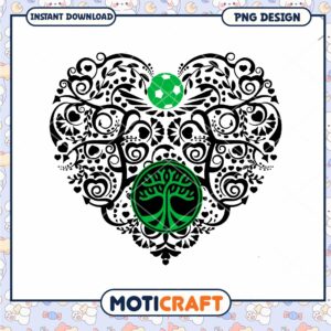 Soccer Heart Tree of Life PNG Design