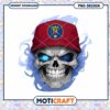 Skull Wearing Real Madrid Hat PNG Design