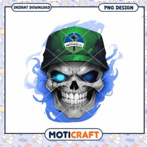 Seattle Sounders Skull PNG Design