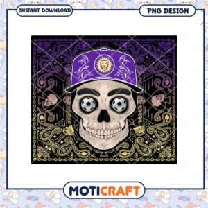Skull Bandana PNG Design Instant Download