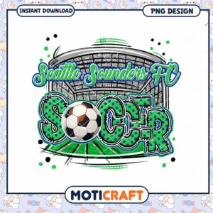 Seattle Sounders FC Soccer PNG Design
