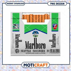 Seattle Sounders FC Marlboro PNG Design