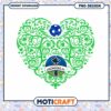 Seattle Sounders FC Heart PNG Design