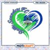 Seattle Sounders FC Heart Design Instant Download PNG Art