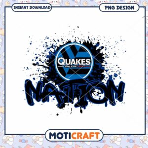 San Jose Quakes Nation PNG Design