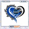 San Jose Quakes Heart Design PNG Instant Download Art