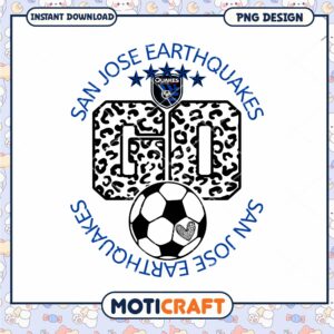 San Jose Earthquakes Soccer PNG Design