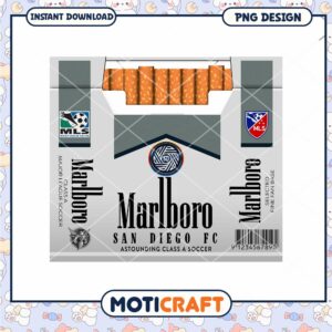 San Diego FC Marlboro PNG Design