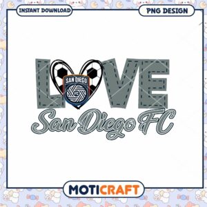 San Diego FC Love PNG Design