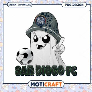 San Diego FC Ghost PNG Mascot Design