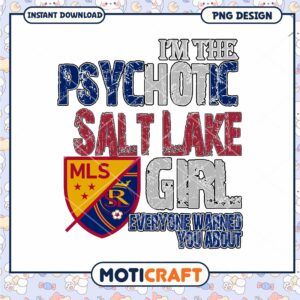 Salt Lake City Soccer Girl PNG Design
