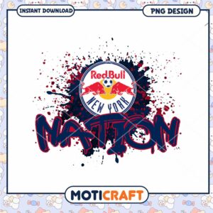 Red Bull NY Nation PNG Design
