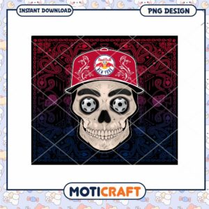 Red Bull NY Skull Bandana PNG Design