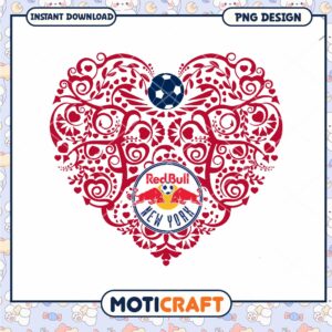 Red Bull NY Heart Soccer PNG Design