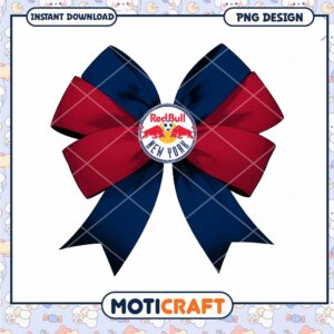 Red Bull NY Bow PNG Design