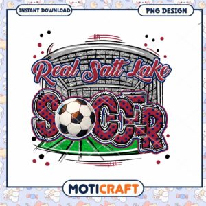 Real Salt Lake Soccer PNG Design Instant Download Art