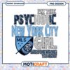 Psychotic New York City Girl PNG Design Instant Download