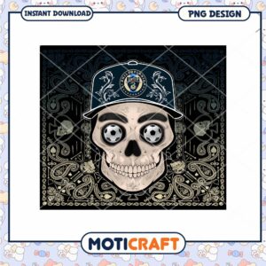 Philadelphia Union Soccer Skull PNG