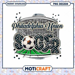 Philadelphia Union Soccer PNG Design for Instant Download