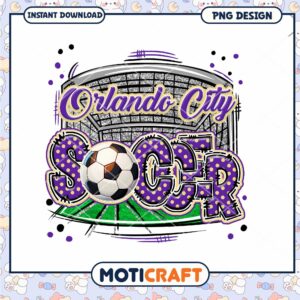 Orlando City Soccer PNG Graphic for Instant Download Design