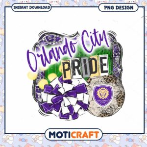 Orlando City Pride PNG Sublimation