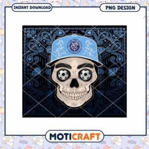 NYCFC Skull Bandana PNG Design