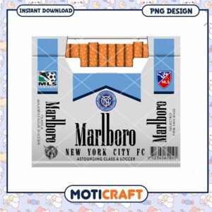 NYCFC Marlboro Cigarettes PNG Design