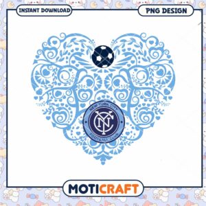 NYCFC Heart Design PNG