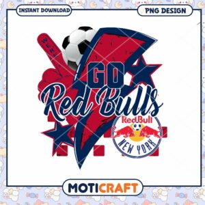 NY Red Bulls Soccer PNG Design