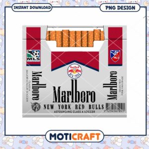 NY Red Bulls Marlboro PNG Design