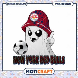 NY Red Bulls Ghost PNG Sublimation