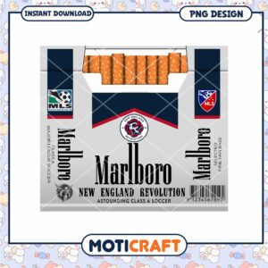 New England Revolution Marlboro PNG Design