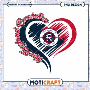 New England Revolution Heart PNG