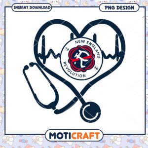 New England Revolution Heart Stethoscope PNG
